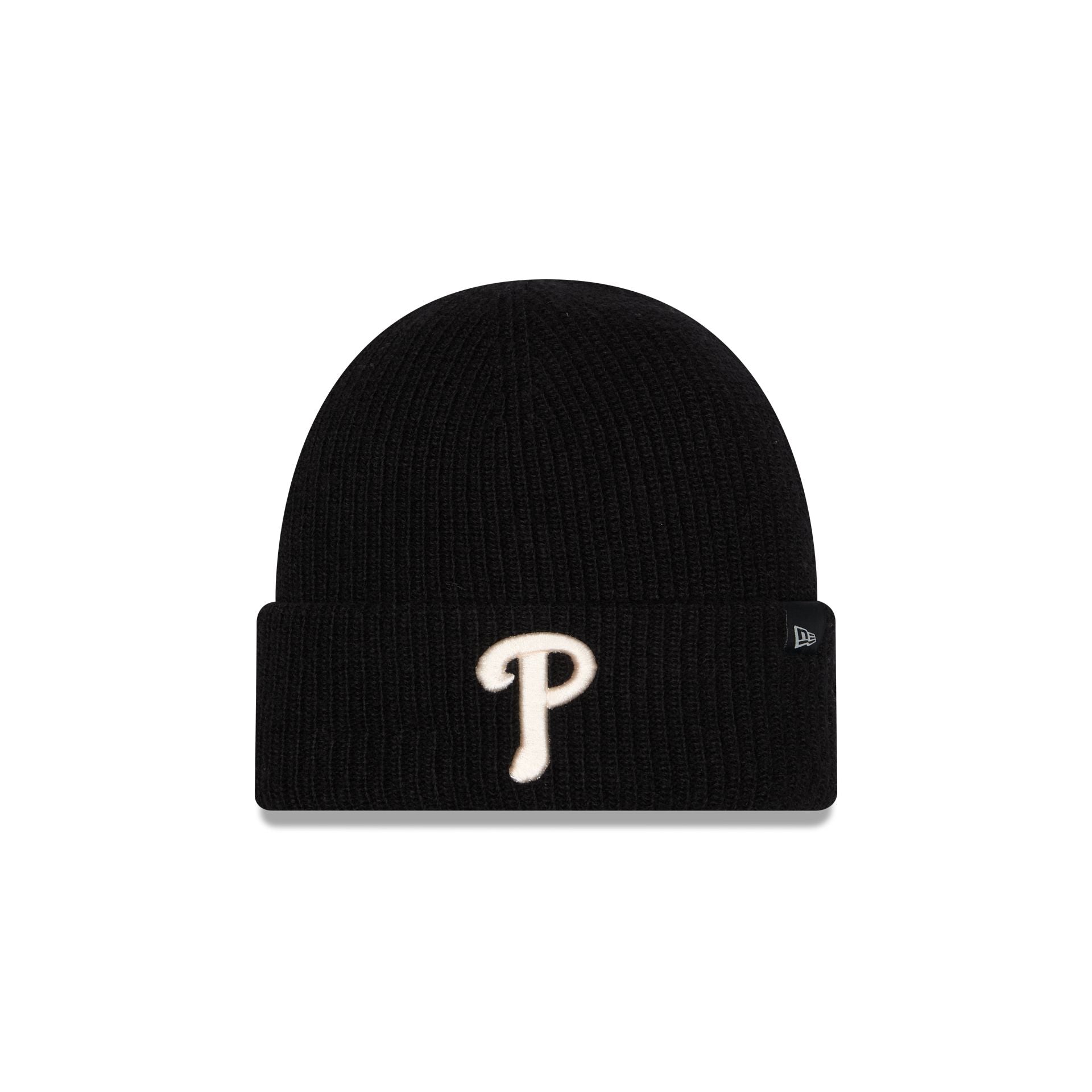 Philadelphia Phillies Woolen Black Short Cuff Knit Beanie Hat