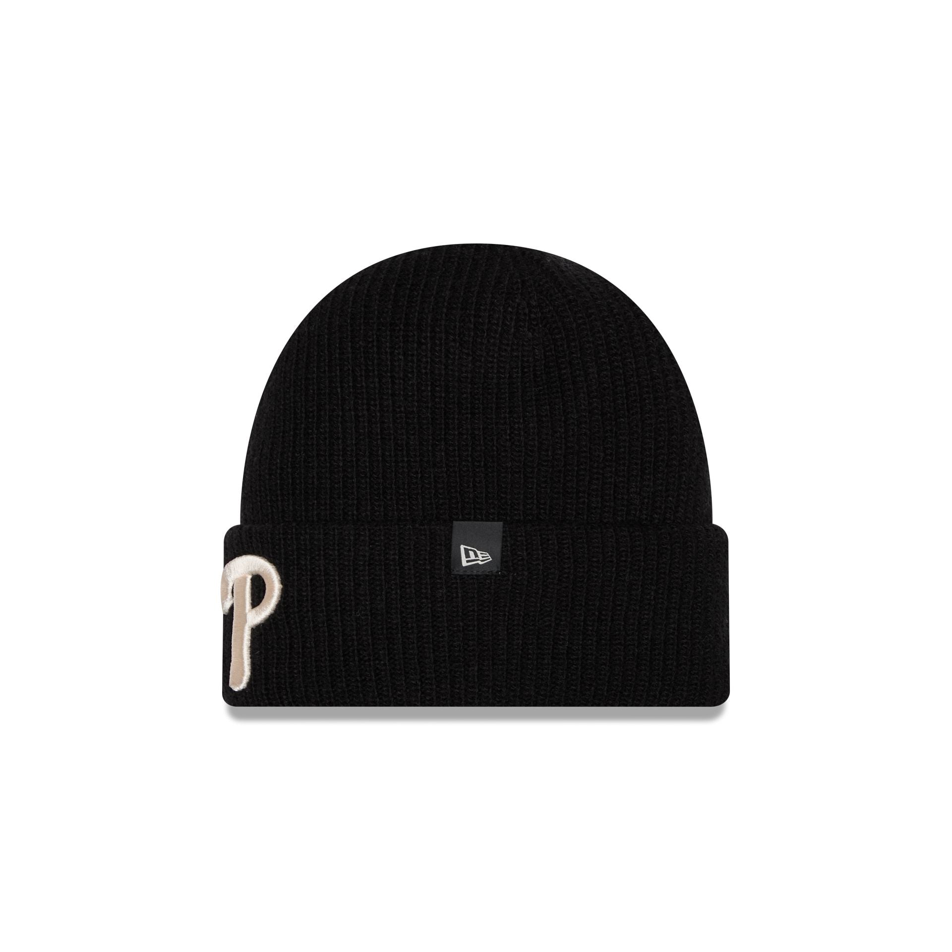 Philadelphia Phillies Woolen Black Short Cuff Knit Beanie Hat