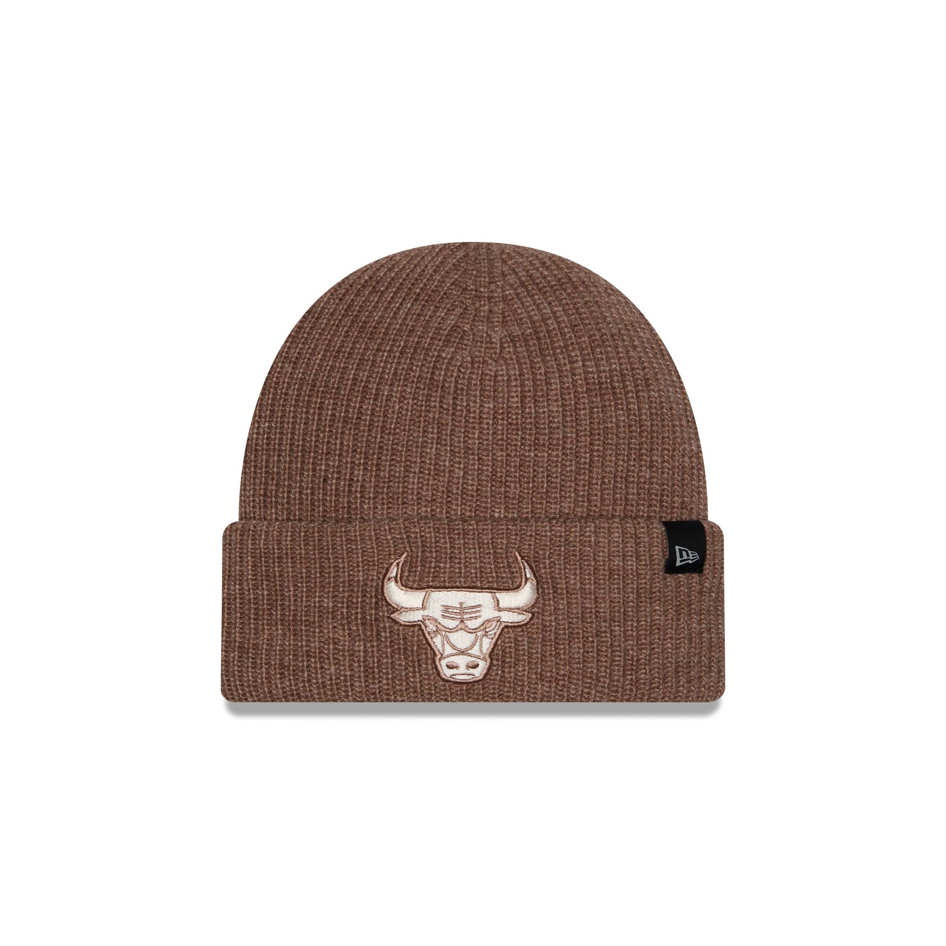 Chicago Bulls Woolen Tan Short Cuff Knit Beanie Hat
