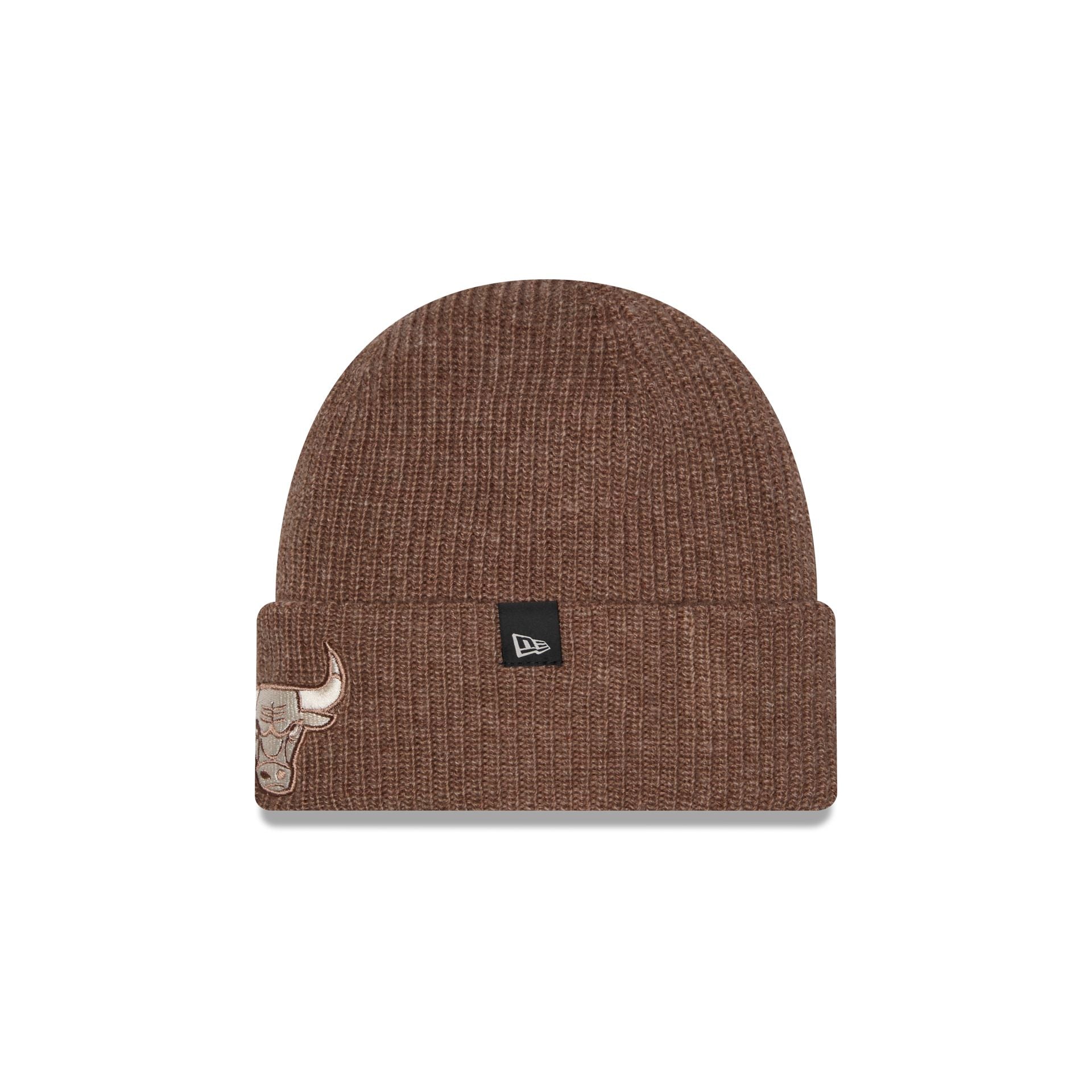 Chicago Bulls Woolen Tan Short Cuff Knit Beanie Hat