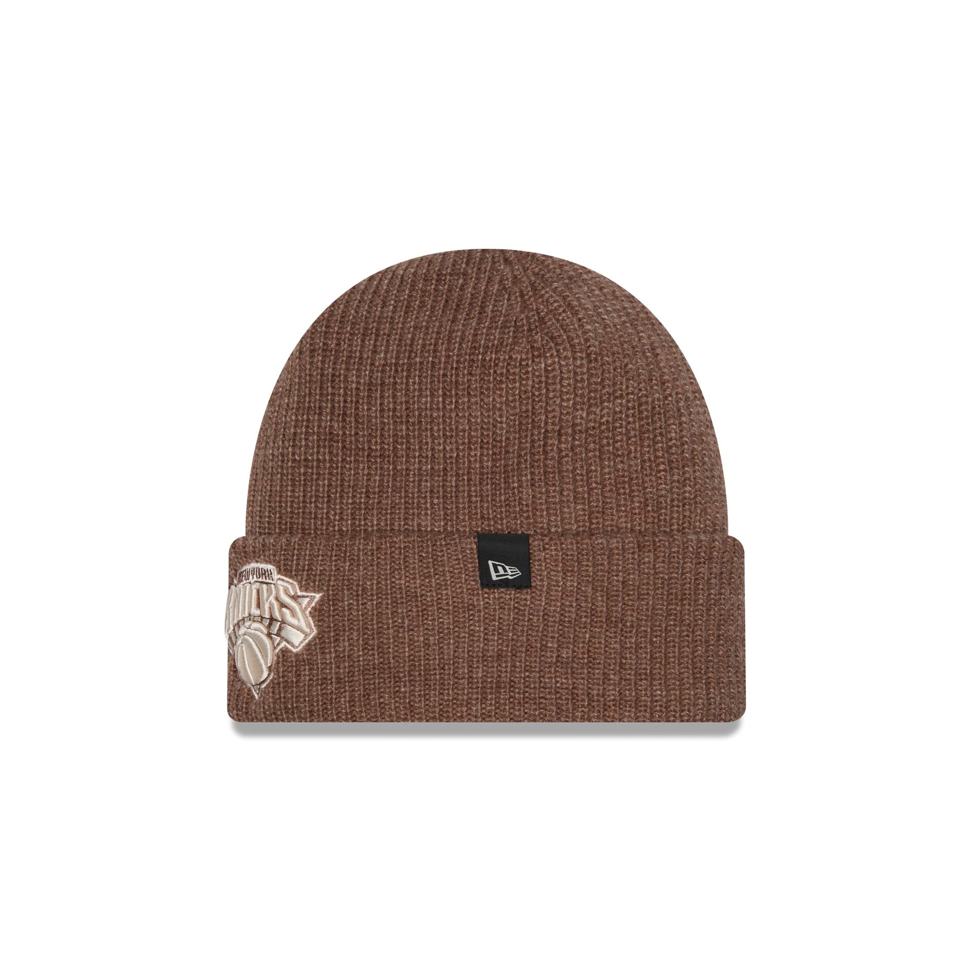 New York Knicks Woolen Tan Short Cuff Knit Beanie Hat