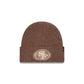 San Francisco 49ers Woolen Tan Short Cuff Knit Beanie Hat
