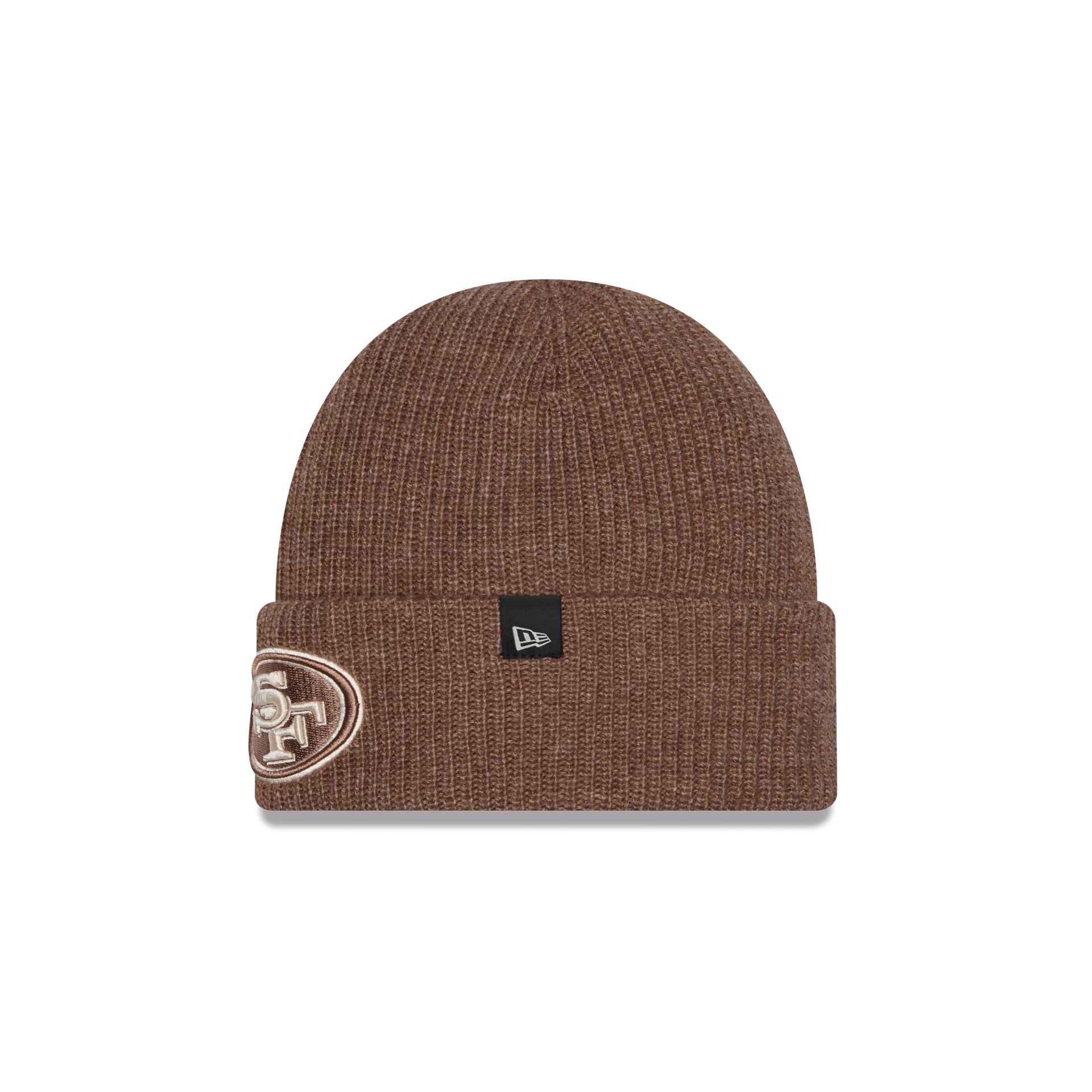 San Francisco 49ers Woolen Tan Short Cuff Knit Beanie Hat