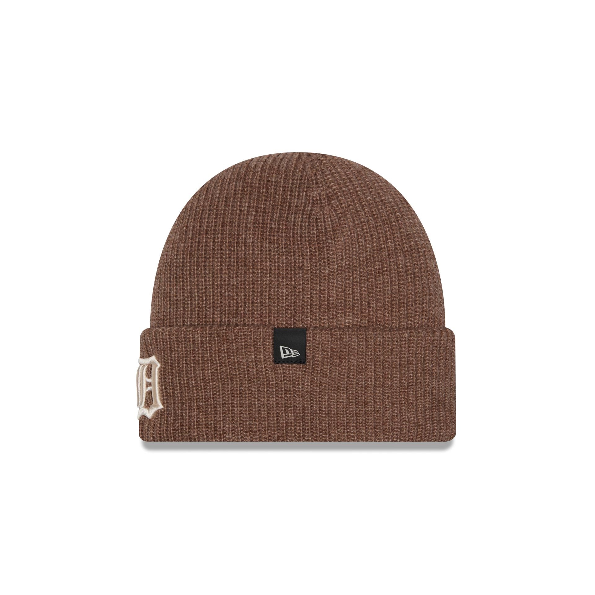 Detroit Tigers Woolen Tan Short Cuff Knit Beanie Hat