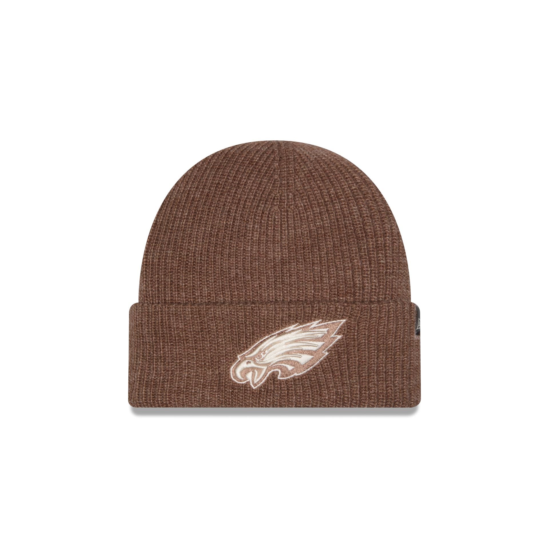 Philadelphia Eagles Woolen Tan Short Cuff Knit Beanie Hat