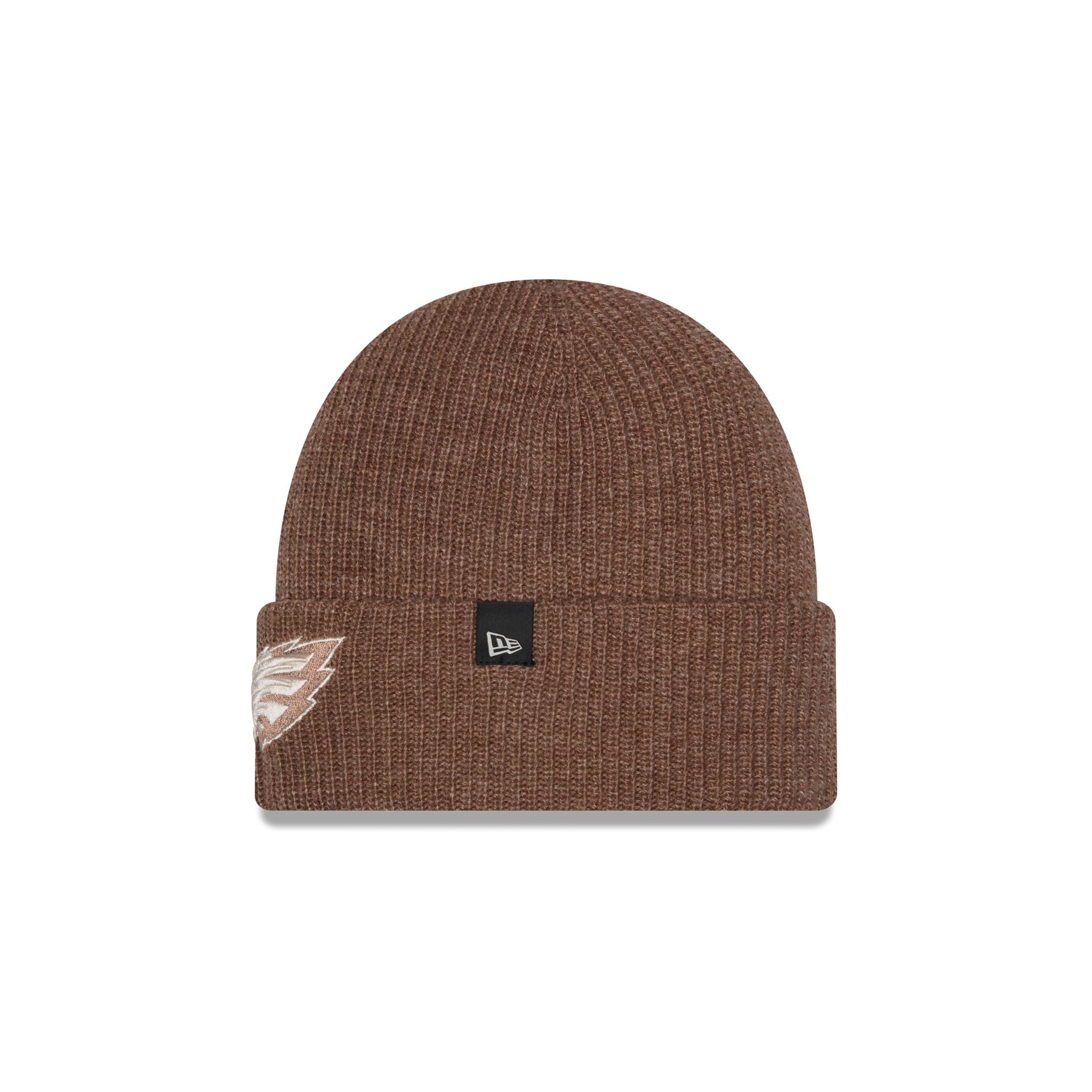 Philadelphia Eagles Woolen Tan Short Cuff Knit Beanie Hat