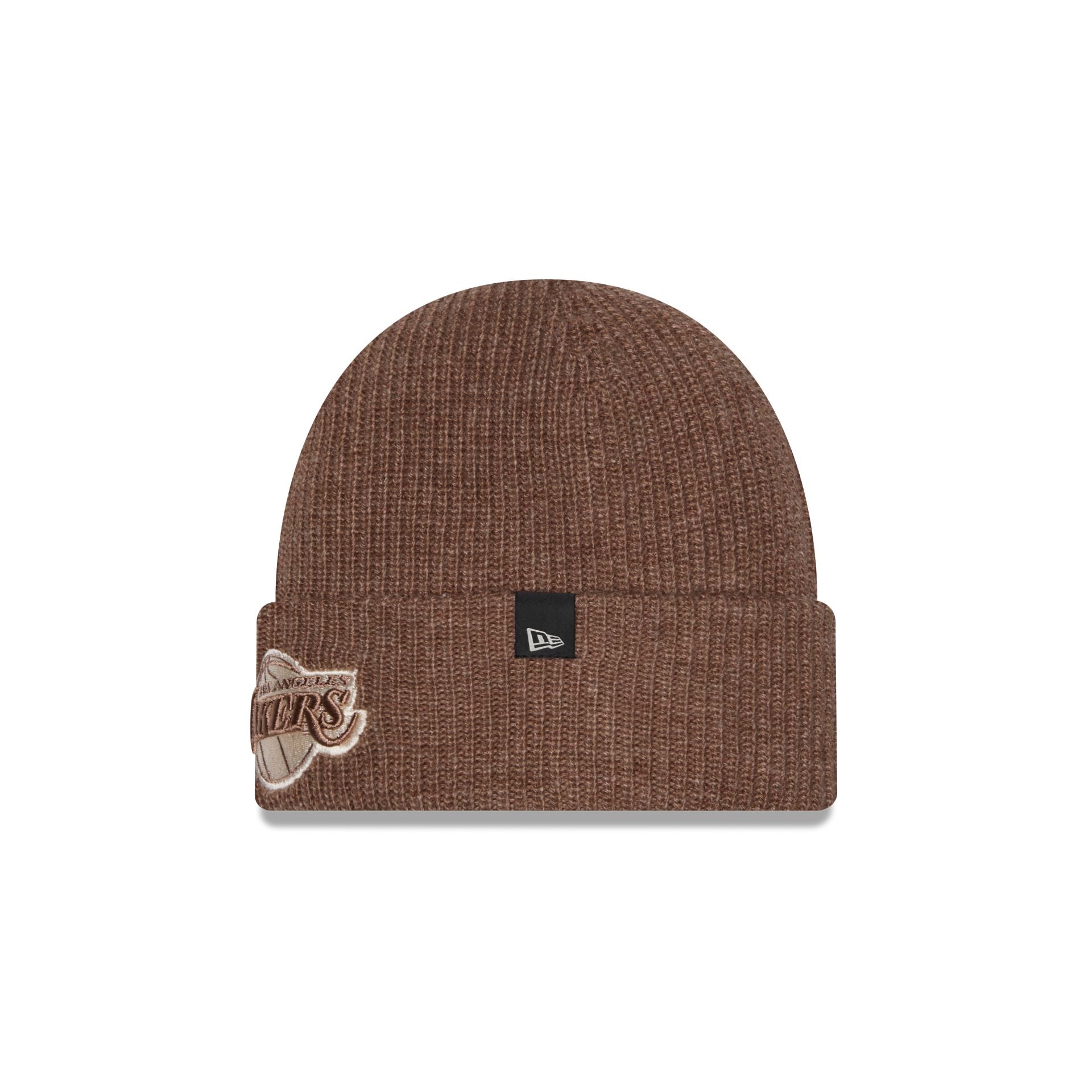 Los Angeles Lakers Woolen Tan Short Cuff Knit Beanie Hat
