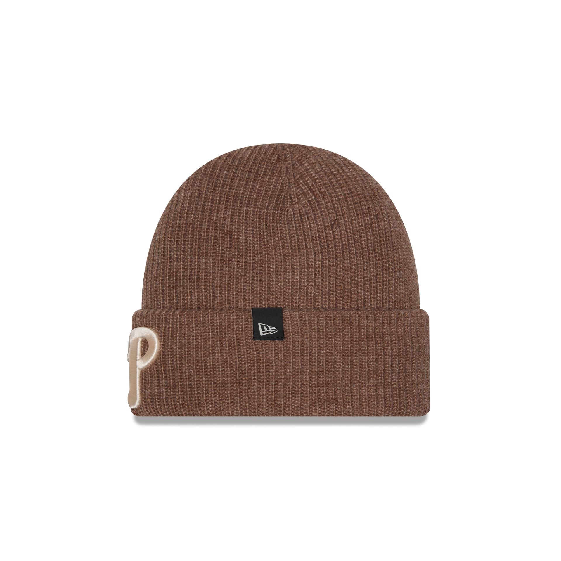 Philadelphia Phillies Woolen Tan Short Cuff Knit Beanie Hat
