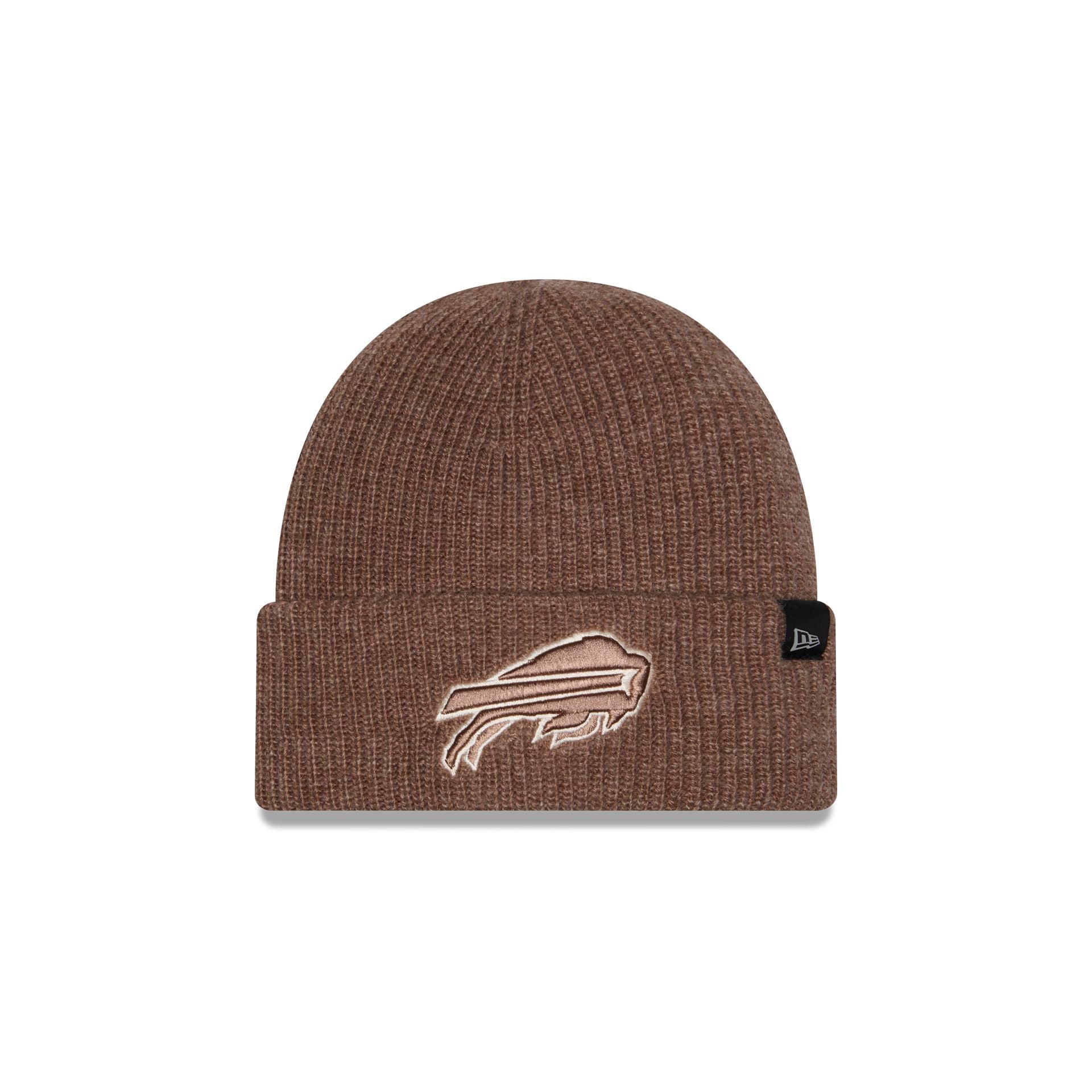 Buffalo Bills Woolen Tan Short Cuff Knit Beanie Hat