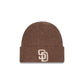 San Diego Padres Woolen Tan Short Cuff Knit Beanie Hat