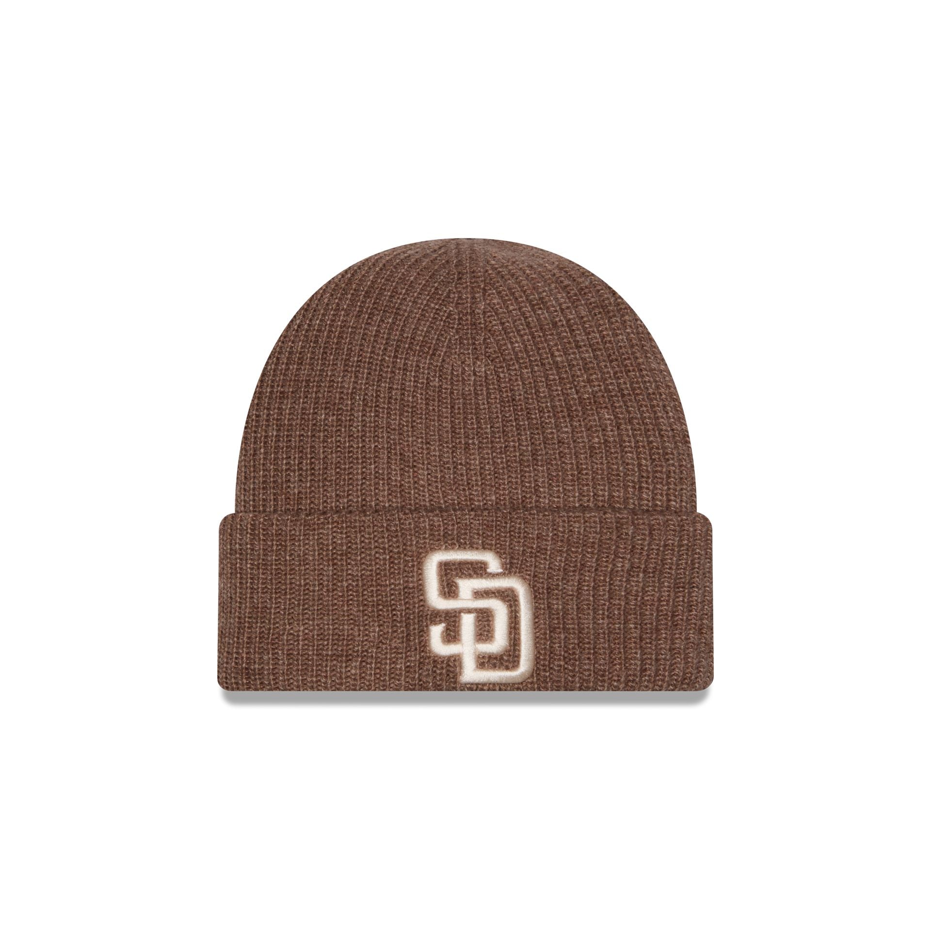 San Diego Padres Woolen Tan Short Cuff Knit Beanie Hat