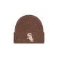 Chicago White Sox Woolen Tan Short Cuff Knit Beanie Hat