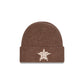 Houston Astros Woolen Tan Short Cuff Knit Beanie Hat