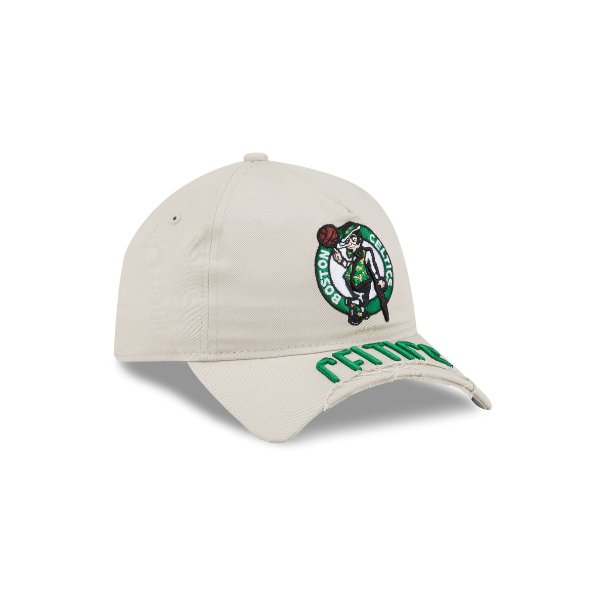 Boston Celtics Stone 9FORTY A-Frame Unstructured Cut-Off Visor Snapback Hat