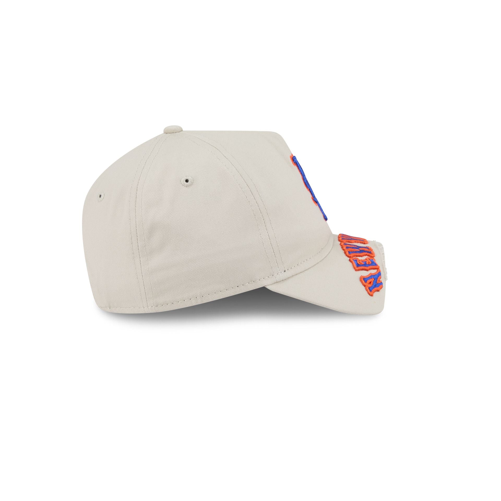 New York Mets Stone 9FORTY A-Frame Unstructured Cut-Off Visor Snapback Hat