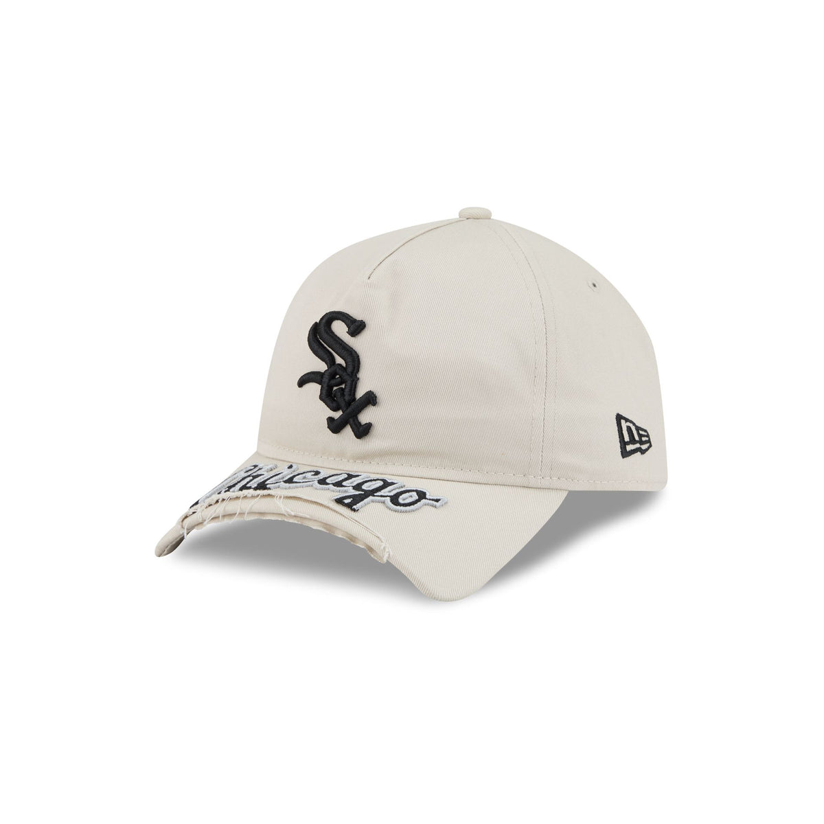 Chicago White Sox Stone 9FORTY A-Frame Unstructured Cut-Off Visor Snapback Hat