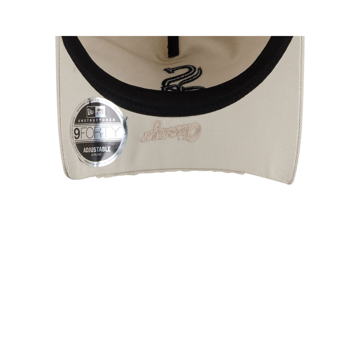 Chicago White Sox Stone 9FORTY A-Frame Unstructured Cut-Off Visor Snapback Hat