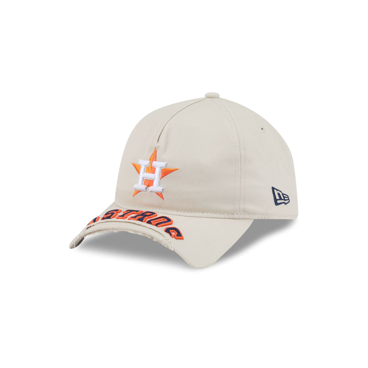 Houston Astros Stone 9FORTY A-Frame Unstructured Cut-Off Visor Snapback Hat