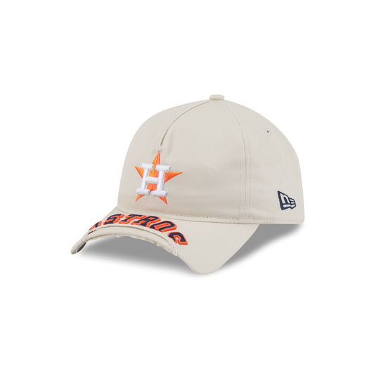 Houston Astros Stone 9FORTY A-Frame Unstructured Cut-Off Visor Snapback Hat