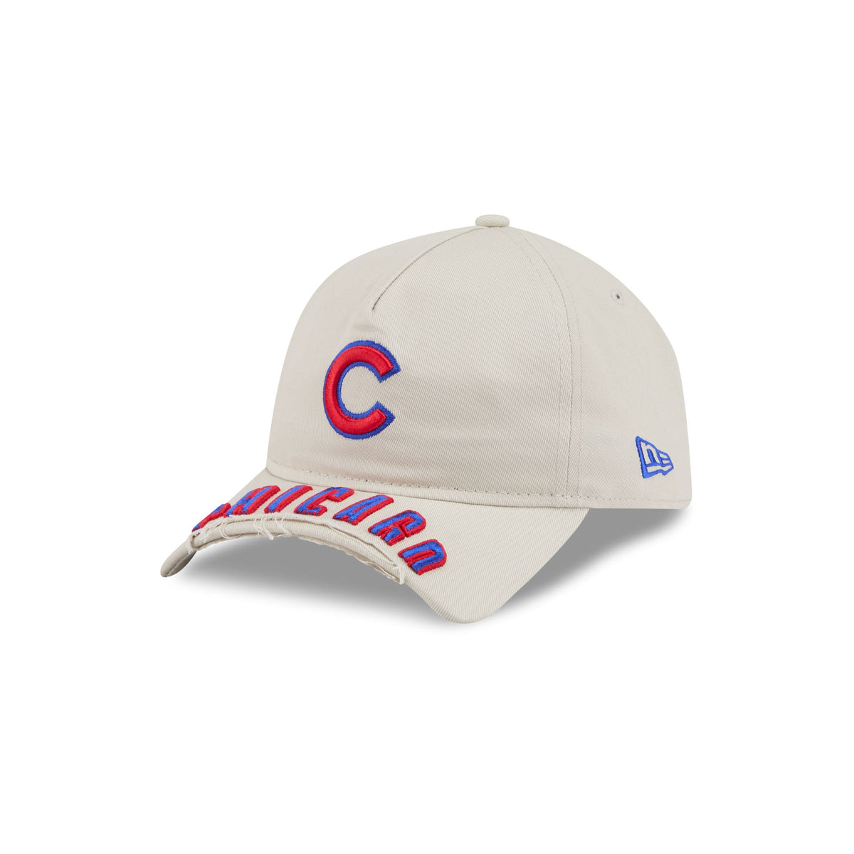 Chicago Cubs Stone 9FORTY A-Frame Unstructured Cut-Off Visor Snapback Hat