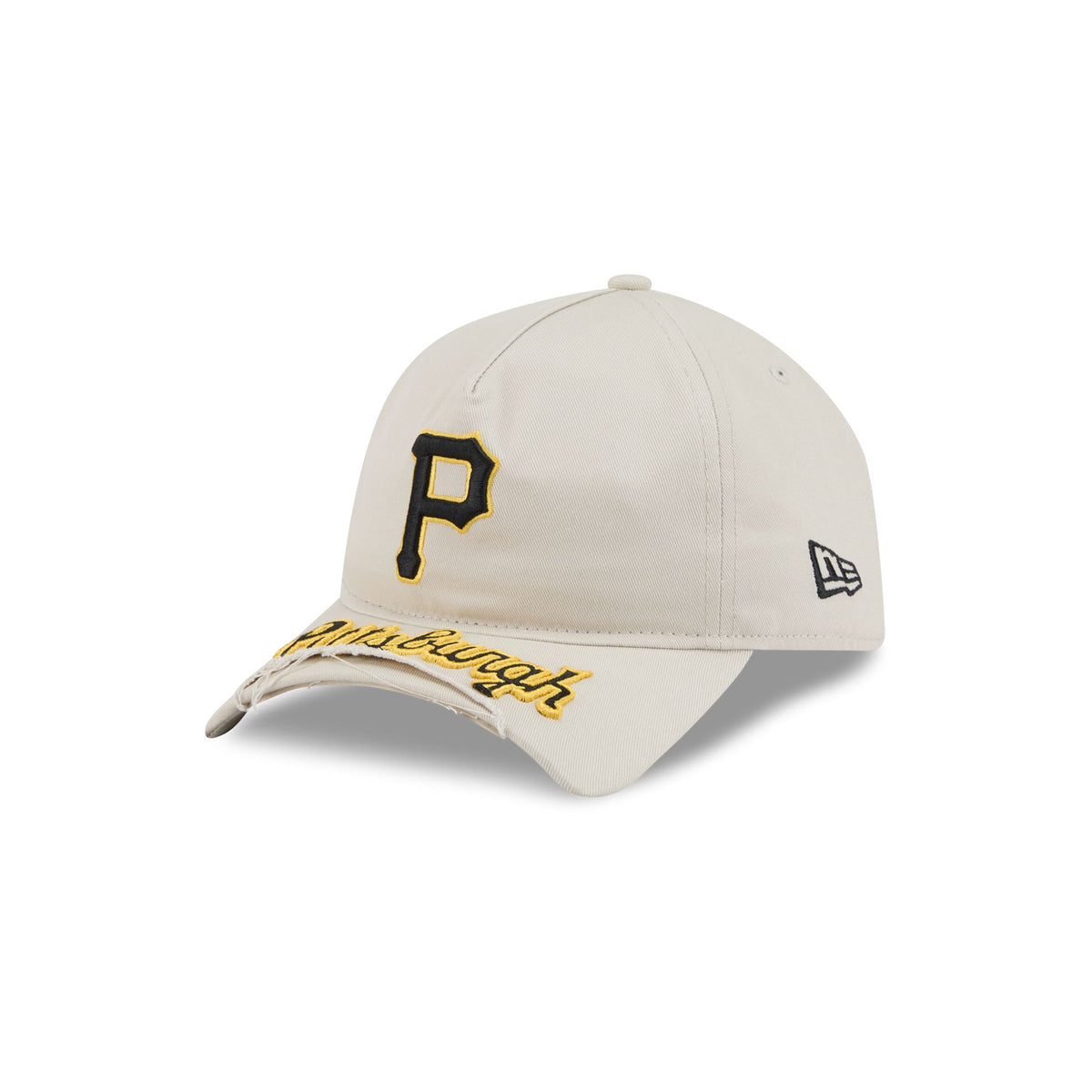 Pittsburgh Pirates Stone 9FORTY A-Frame Unstructured Cut-Off Visor Snapback Hat
