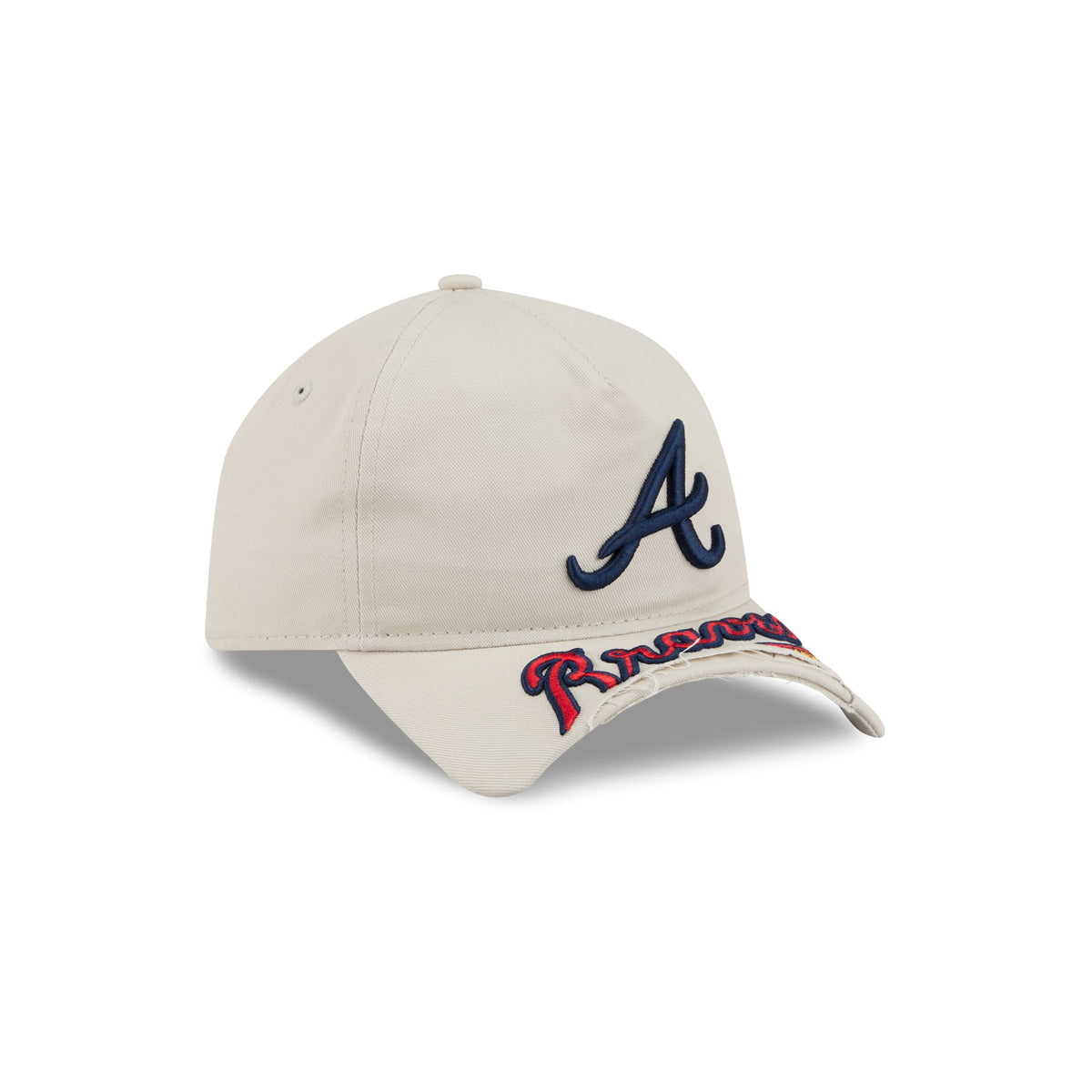 Atlanta Braves Stone 9FORTY A-Frame Unstructured Cut-Off Visor Snapback Hat