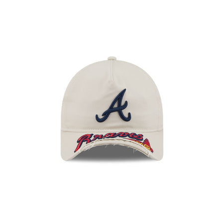 Atlanta Braves Stone 9FORTY A-Frame Unstructured Cut-Off Visor Snapback Hat
