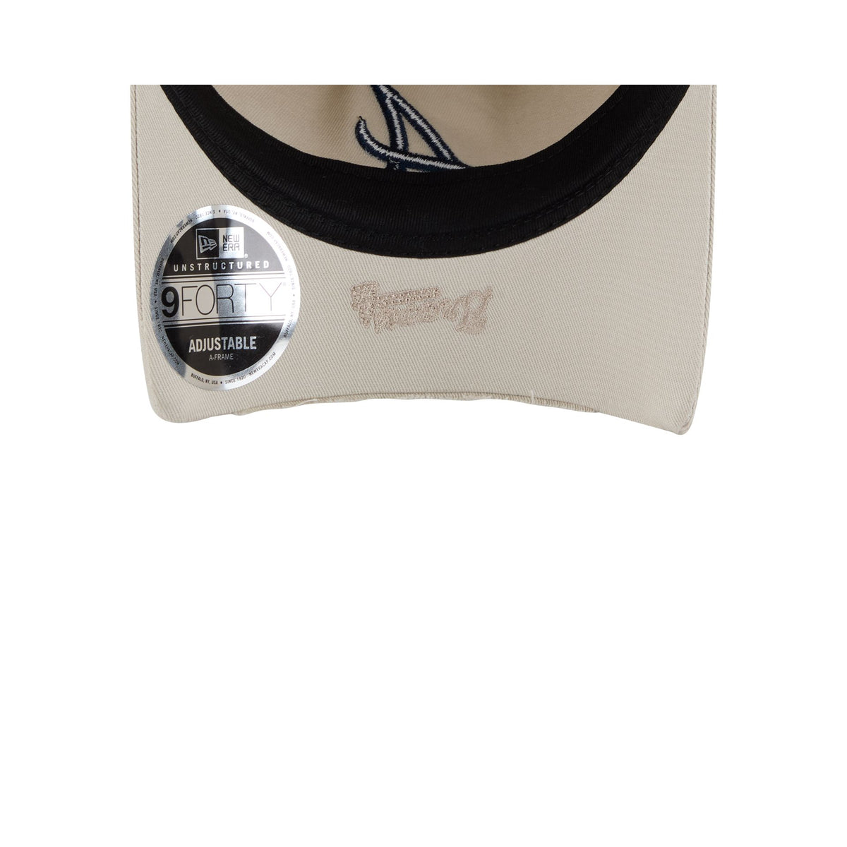 Atlanta Braves Stone 9FORTY A-Frame Unstructured Cut-Off Visor Snapback Hat