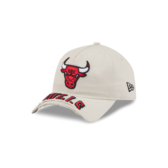 Chicago Bulls Stone 9FORTY A-Frame Unstructured Cut-Off Visor Snapback Hat