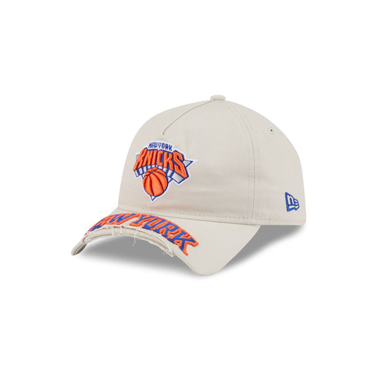 New York Knicks Stone 9FORTY A-Frame Unstructured Cut-Off Visor Snapback Hat