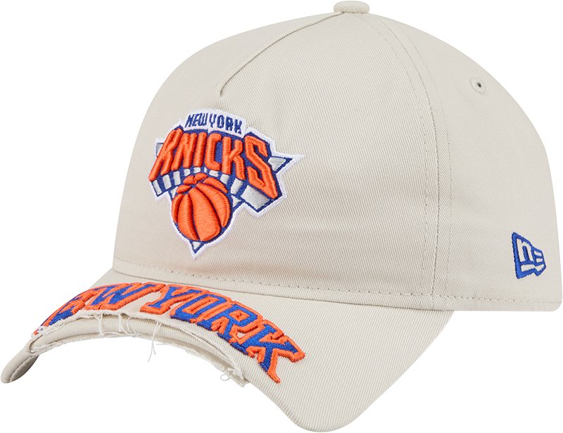 New York Knicks Stone 9FORTY A-Frame Unstructured Cut-Off Visor Snapback Hat