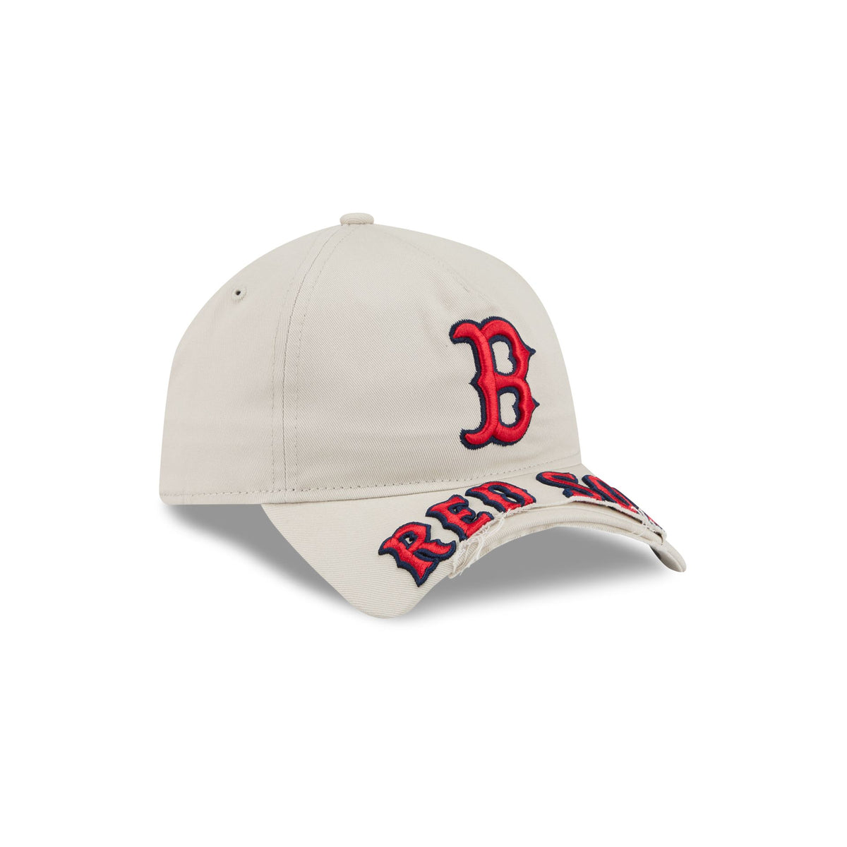 Boston Red Sox Stone 9FORTY A-Frame Unstructured Cut-Off Visor Snapback Hat