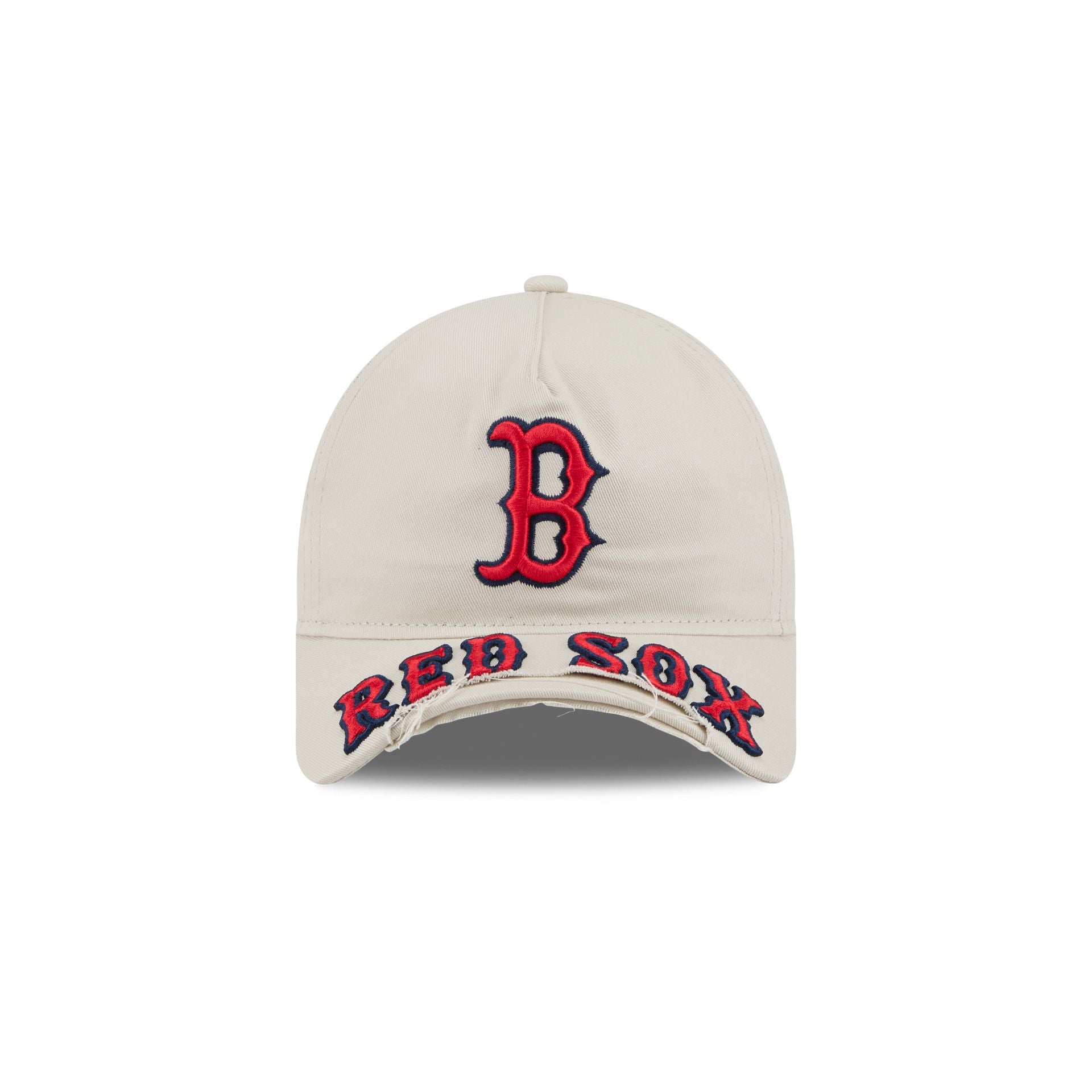 Boston Red Sox Stone 9FORTY A-Frame Unstructured Cut-Off Visor Snapback Hat