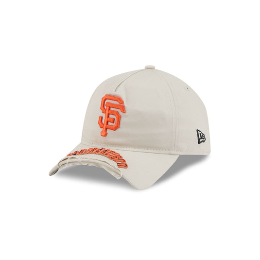 San Francisco Giants Stone 9FORTY A-Frame Unstructured Cut-Off Visor Snapback Hat