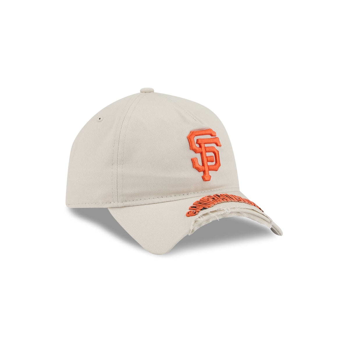 San Francisco Giants Stone 9FORTY A-Frame Unstructured Cut-Off Visor Snapback Hat