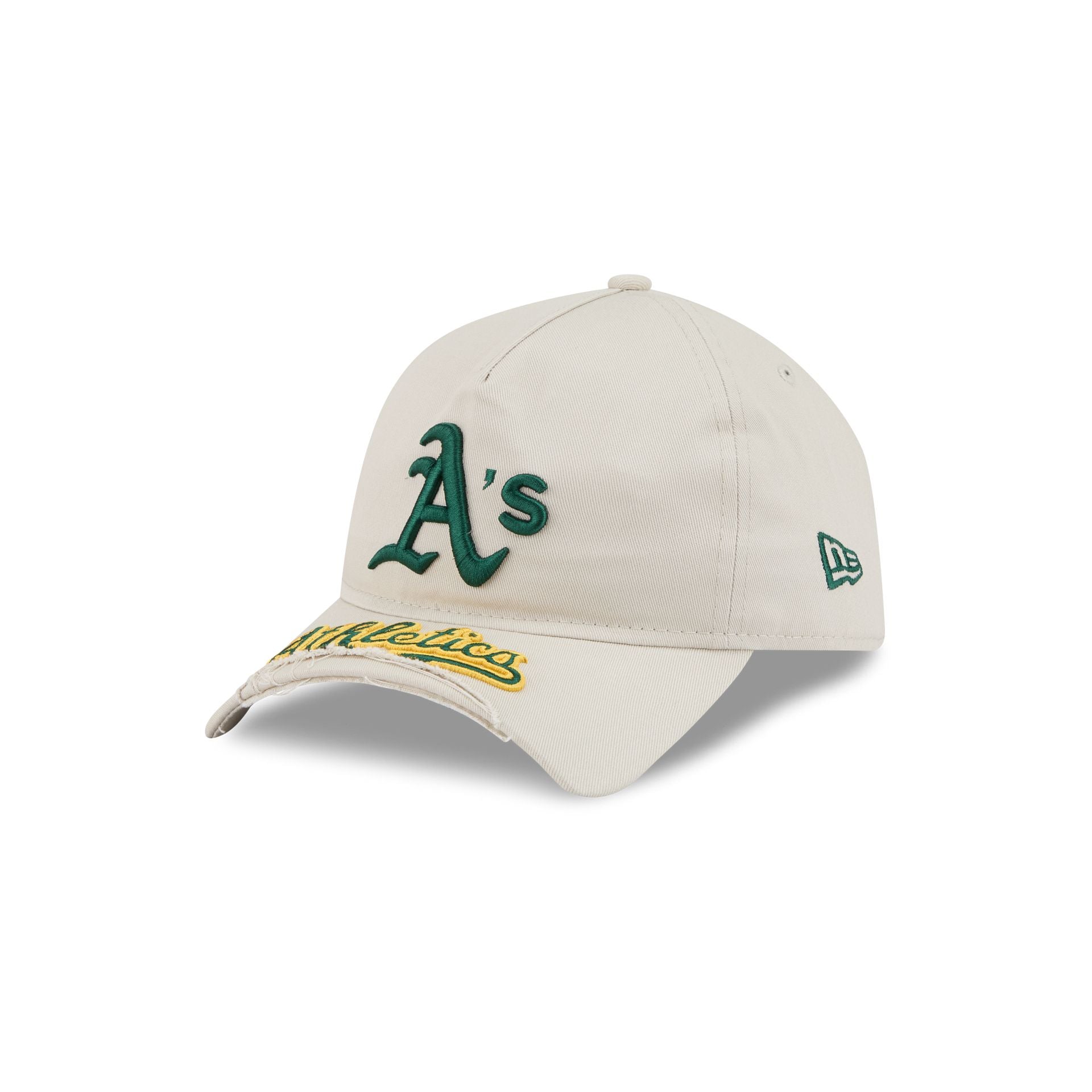 Athletics Stone 9FORTY A-Frame Unstructured Cut-Off Visor Snapback Hat