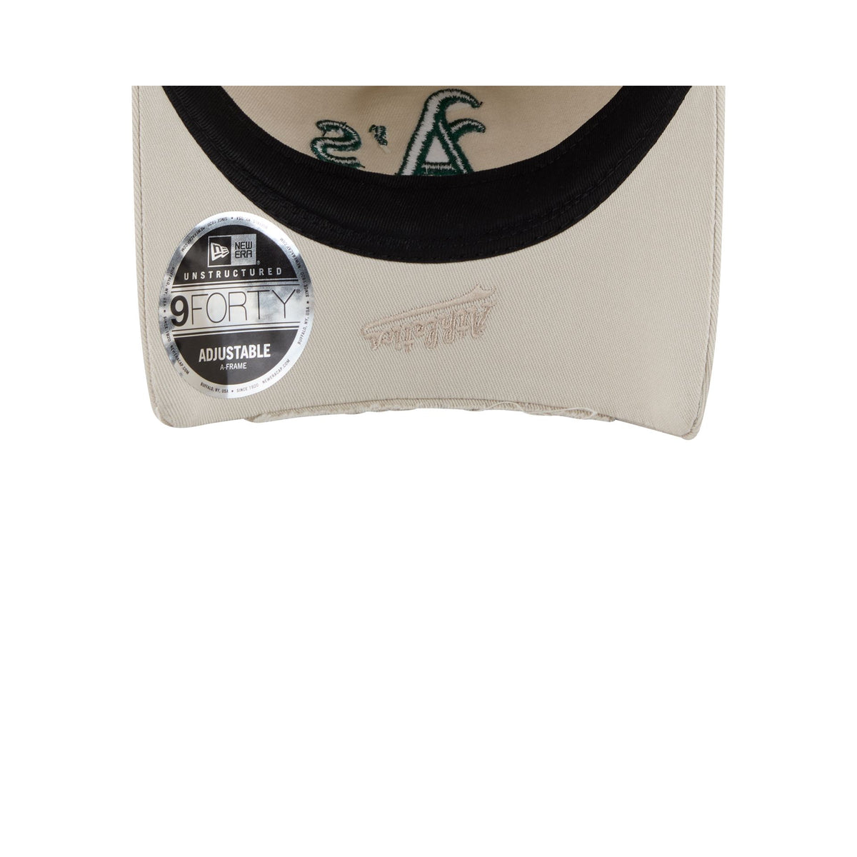 Athletics Stone 9FORTY A-Frame Unstructured Cut-Off Visor Snapback Hat