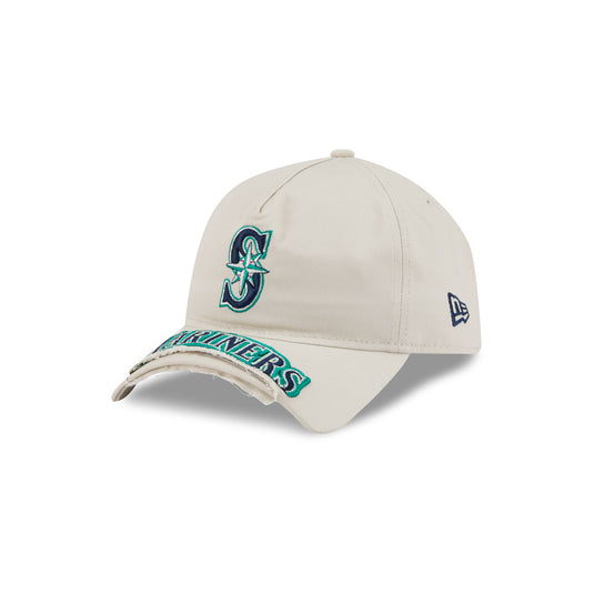 Seattle Mariners Stone 9FORTY A-Frame Unstructured Cut-Off Visor Snapback Hat