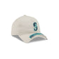 Seattle Mariners Stone 9FORTY A-Frame Unstructured Cut-Off Visor Snapback Hat