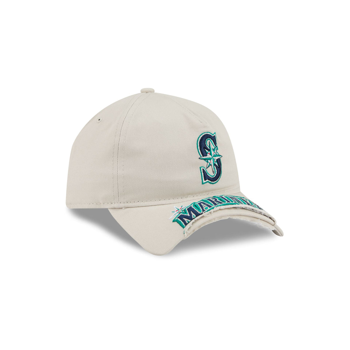 Seattle Mariners Stone 9FORTY A-Frame Unstructured Cut-Off Visor Snapback Hat