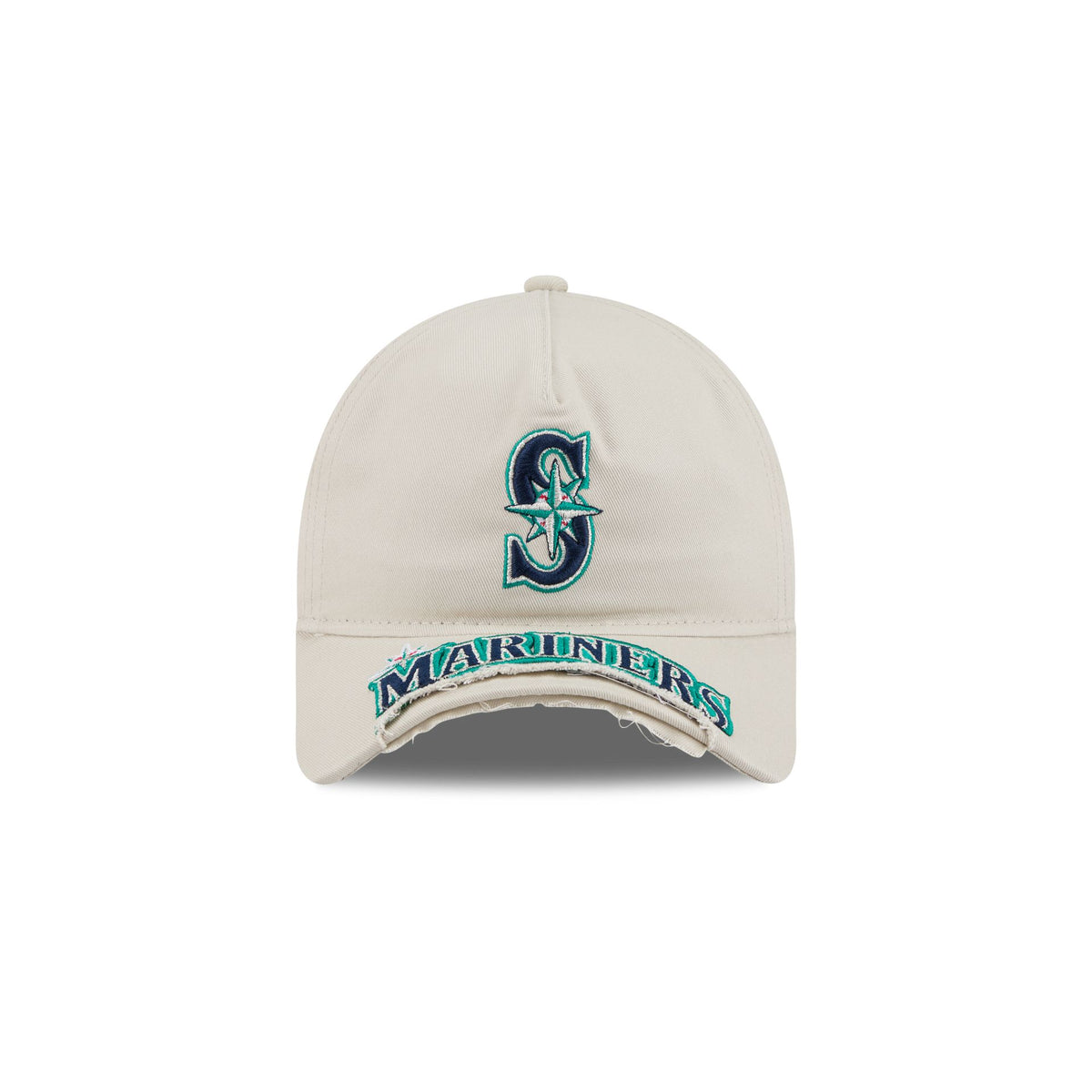 Seattle Mariners Stone 9FORTY A-Frame Unstructured Cut-Off Visor Snapback Hat