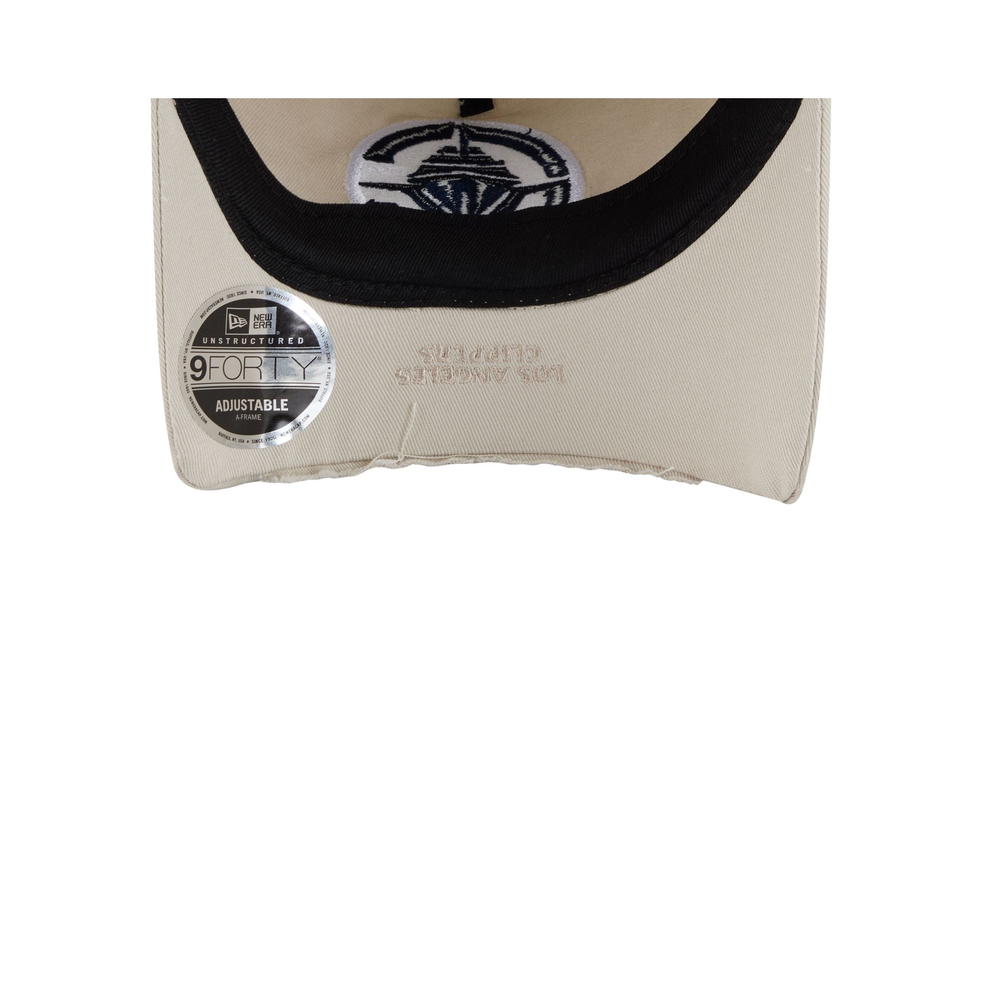Los Angeles Clippers Stone 9FORTY A-Frame Unstructured Cut-Off Visor Snapback Hat