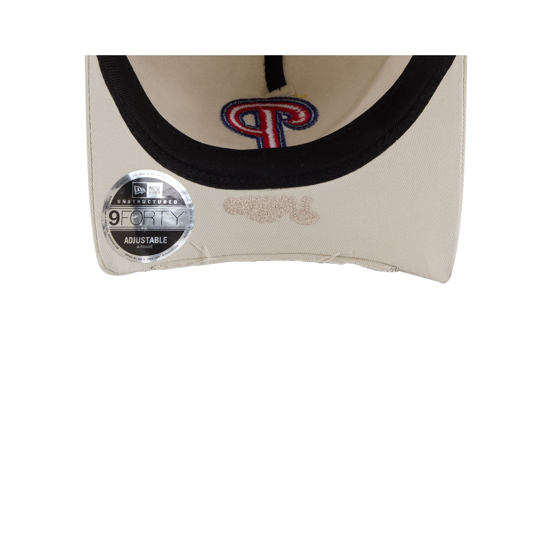 Philadelphia Phillies Stone 9FORTY A-Frame Unstructured Cut-Off Visor Snapback Hat