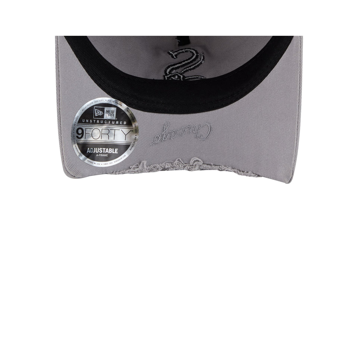 Chicago White Sox Tonal Gray 9FORTY A-Frame Unstructured Cut-Off Visor Snapback Hat