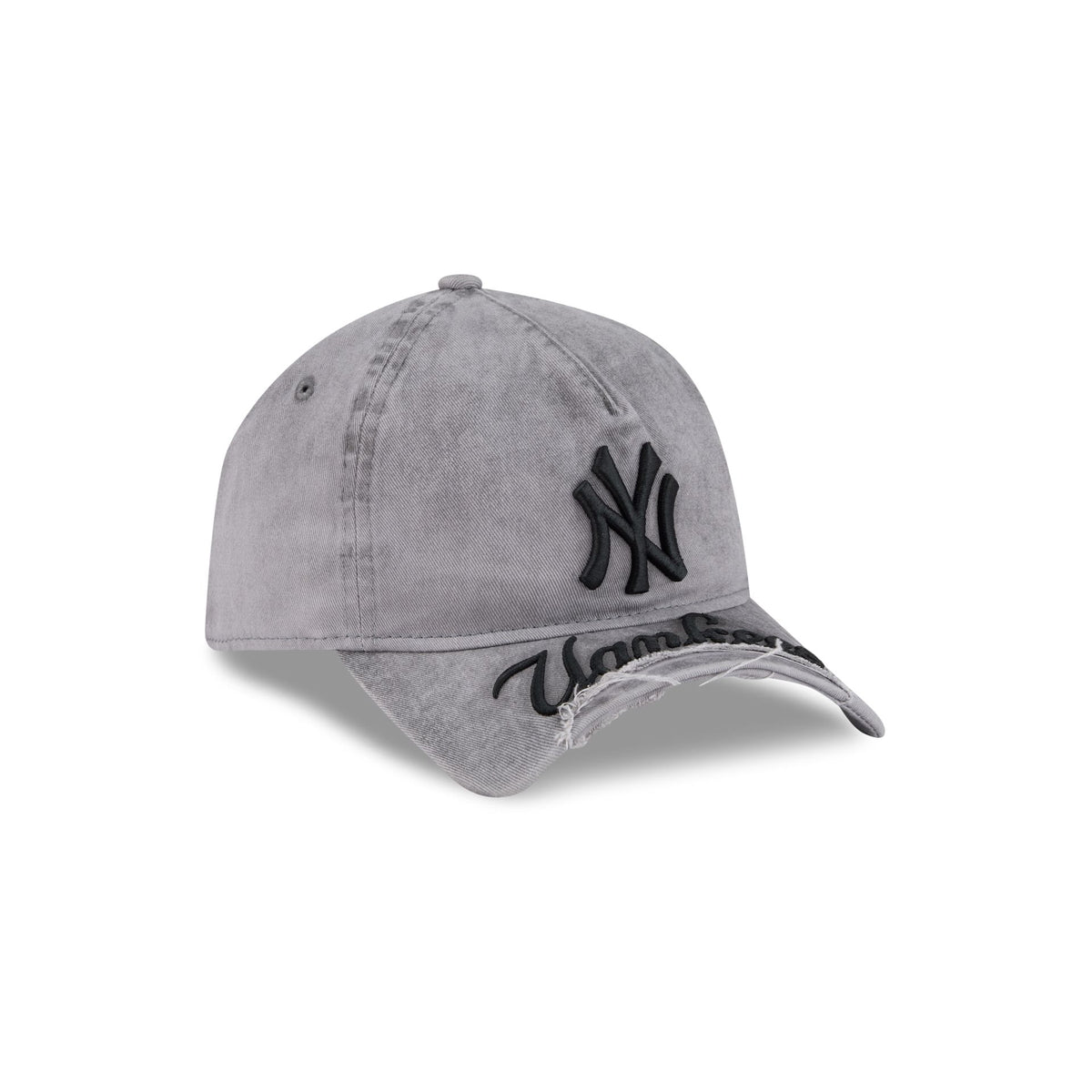 New York Yankees Tonal Gray 9FORTY A-Frame Unstructured Cut-Off Visor Snapback Hat