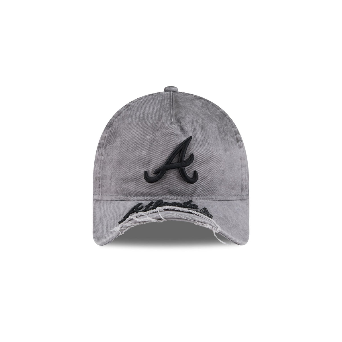 Atlanta Braves Tonal Gray 9FORTY A-Frame Unstructured Cut-Off Visor Snapback Hat