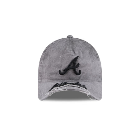Atlanta Braves Tonal Gray 9FORTY A-Frame Unstructured Cut-Off Visor Snapback Hat