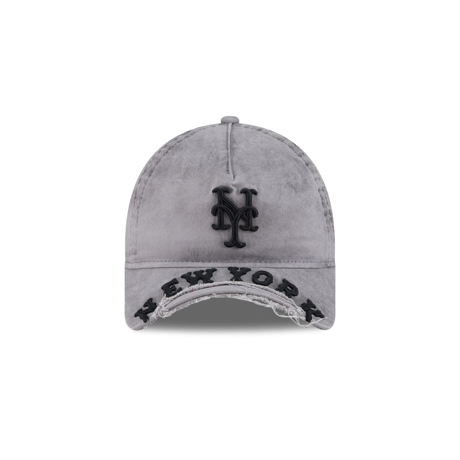 New York Mets Tonal Gray 9FORTY A-Frame Unstructured Cut-Off Visor Snapback Hat