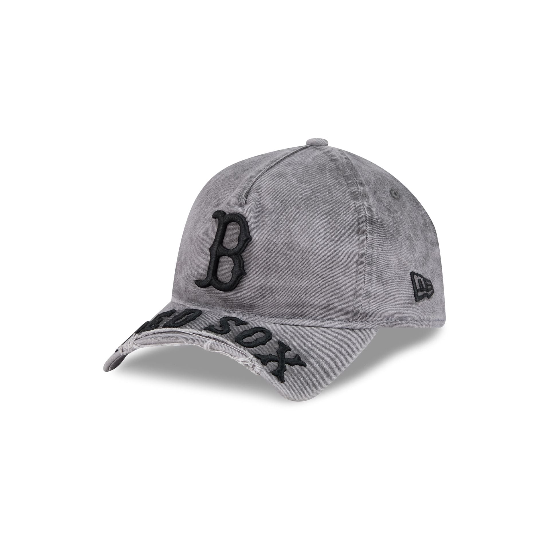 Boston Red Sox Tonal Gray 9FORTY A-Frame Unstructured Cut-Off Visor Snapback Hat