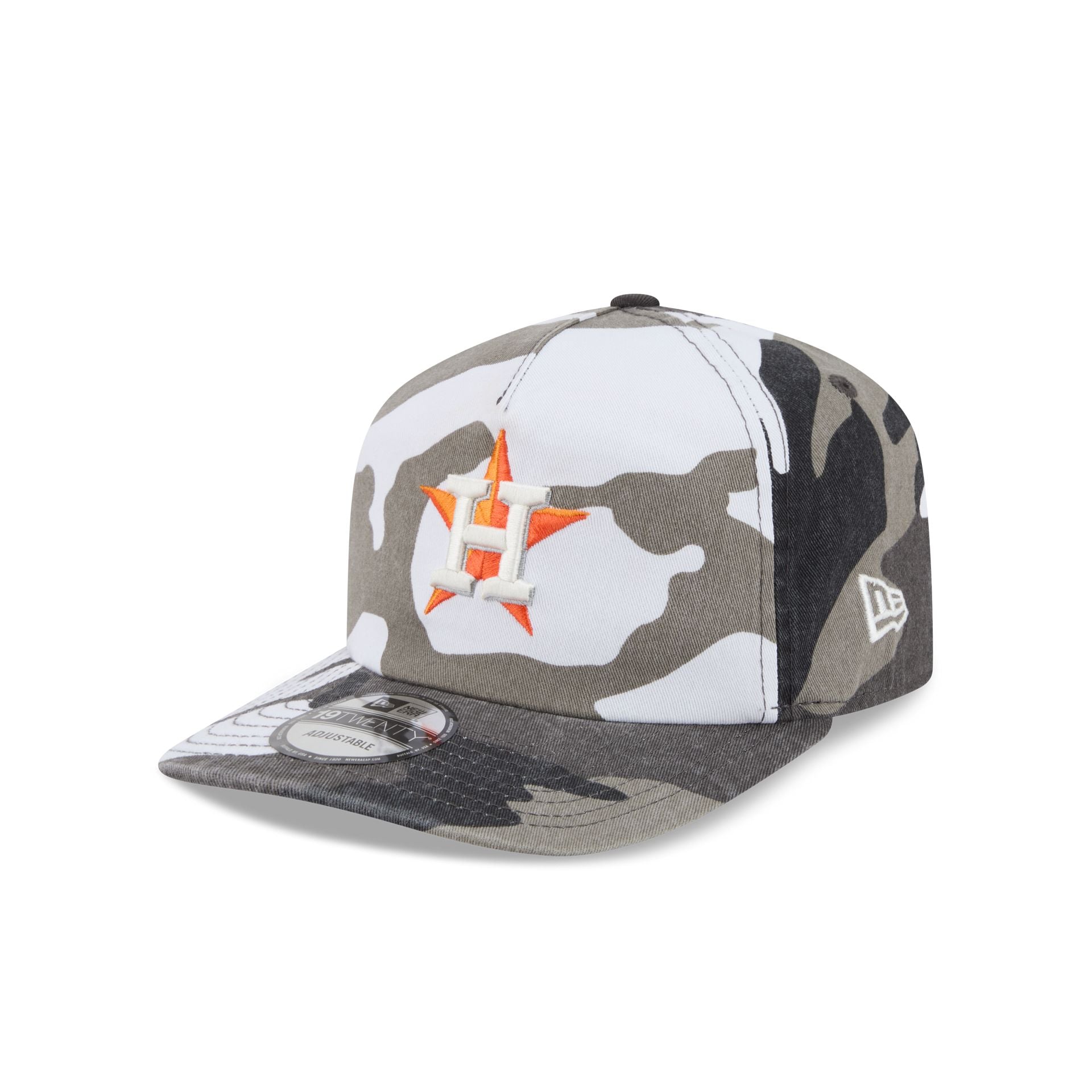 Houston Astros Washed Nylon Camo 19TWENTY Adjustable Hat